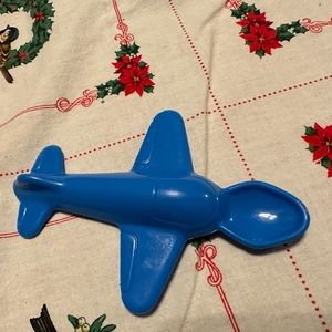 For sale Vintage baby airplane spoon blue color